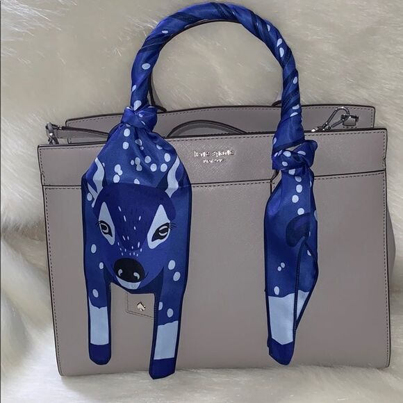 Deer 🦌 Twill Bandeau Hair Neck Bag Tie  - Picture 1 of 7